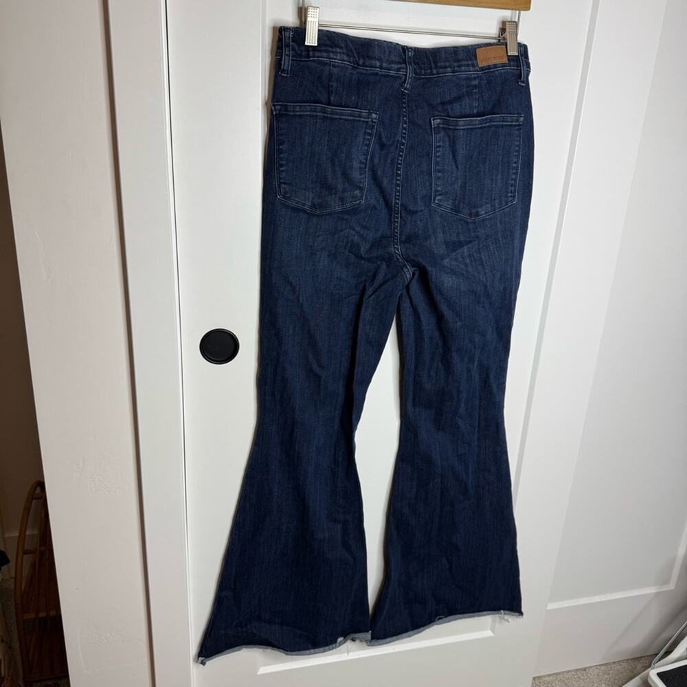 Judy Blue Pull On Super Flare Dark Wash High Rise Jeans Size 13/31 - Picture 7 of 8
